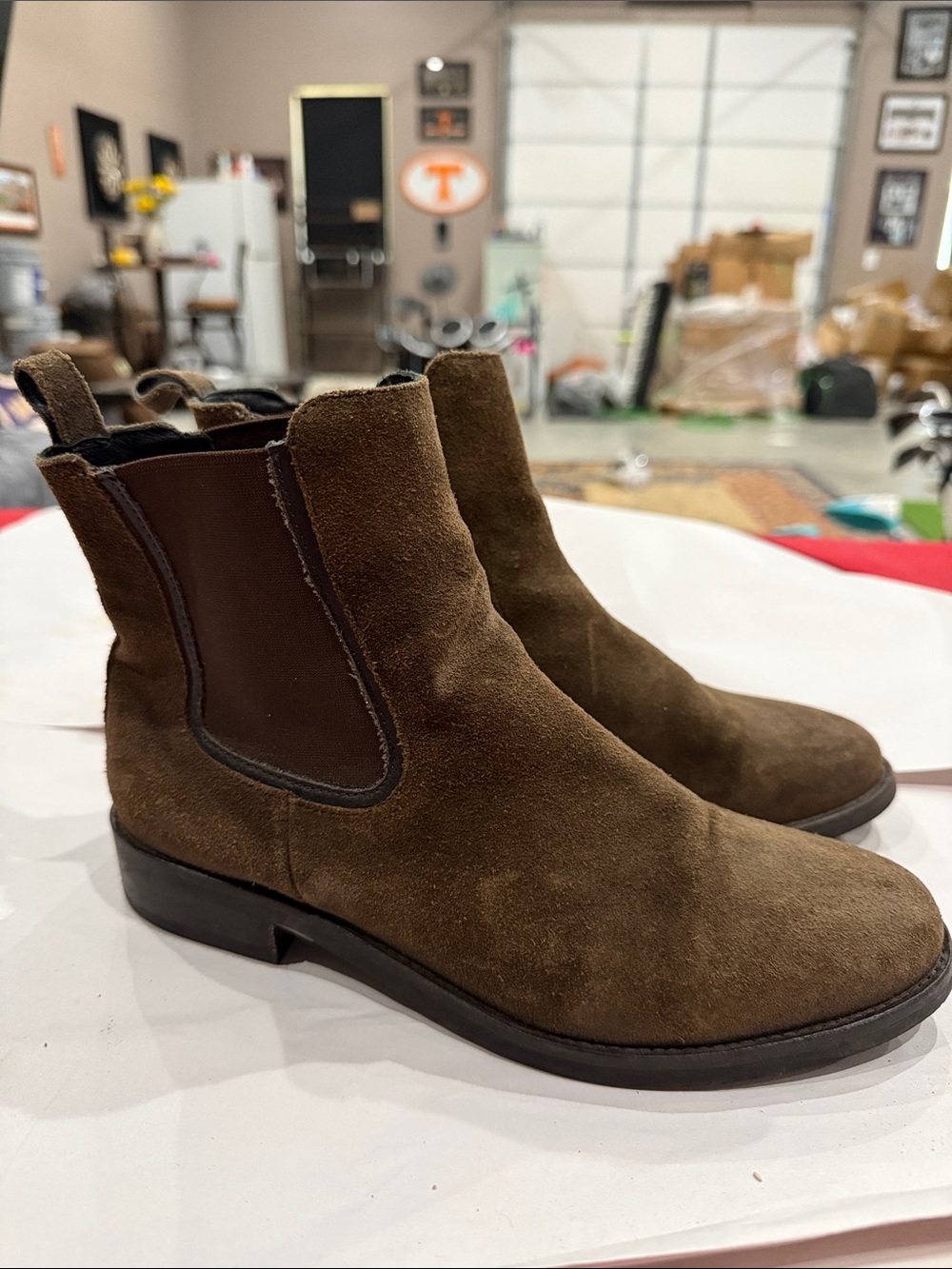 Thursday Boot Company Brown Suede Chelsea Ankle Boots